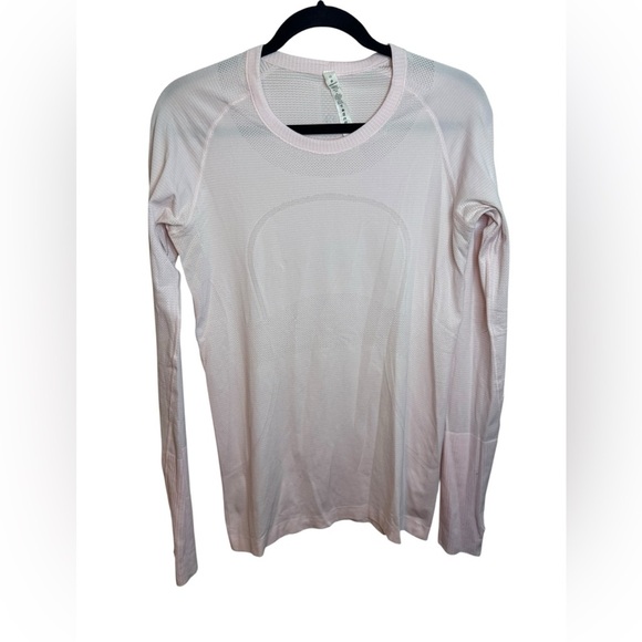 Lululemon Pale Pink Swiftly Tech Long Sleeve Crew Top - Picture 1 of 4